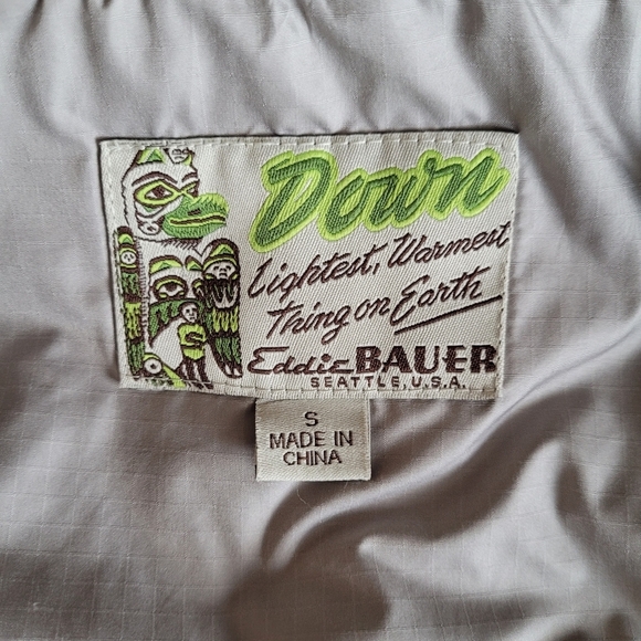 Eddie Bauer quilted goose down vest size small - Picture 12 of 16